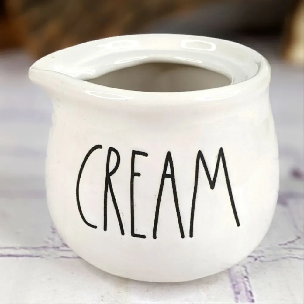 Rae Dunn CREAM Ceramic Creamer Pitcher